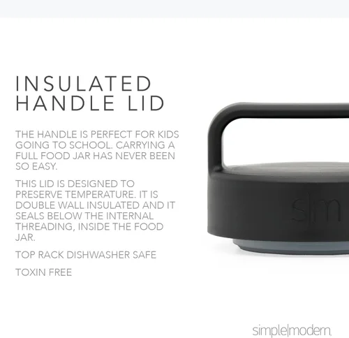 Miniatura 3 de Simple Modern Tarro de comida para comida caliente Reutilizable de acero inoxidable aislado al vacío a prueba de fugas, almacenamiento de almuerzo