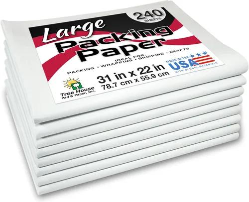 Miniatura 3 de Tree House - Papel de embalaje para mudanzas, 180 hojas de papel de embalaje de papel de periódico grandes, papel de 31 x 22 pulgadas para empacar