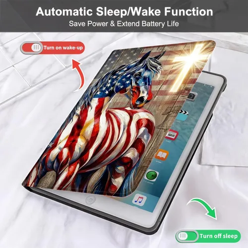 Miniatura 5 de Case for iPad mini A17 Pro (7th/6th Gen 2024/2021), Slim Shockproof Protective Cover with Auto Sleep/Wake, Durable PU Leather Multi-Angle Stand