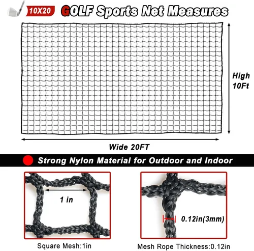 Miniatura 2 de Red Deportiva, Red de Bola Resistente, Red de Bola DIY para Golf, Béisbol, Hockey, Fútbol