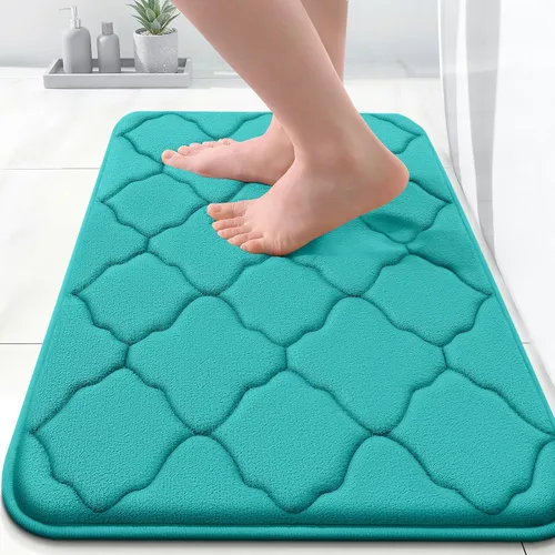 Miniatura 128 de OLANLY Alfombra de Baño de Espuma Viscoelástica de 24 x 16 pulgadas, Ultra Suave y Absorbente, Alfombras de Baño Antideslizantes, Cómodas, Lavables