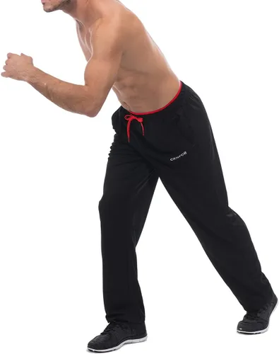 Miniatura 4 de Pantalones de deporte para hombre con bolsillos con parte inferior abierta, pantalones de entrenamiento para atletismo, trotar, entrenar, casual