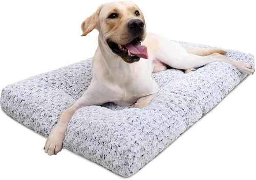 KSIIA Cama lavable para perro, cama de lujo para perros, cómoda almohadilla antideslizante para mascotas, para razas de perros grandes, jumbo, Gris