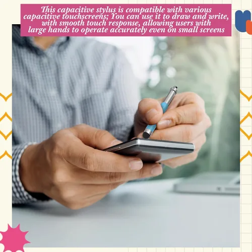 Miniatura 6 de Relaxweex 20 mini lápices capacitivos y resistentes para pantalla táctil, lápiz capacitivo retráctil para todos los teléfonos inteligentes