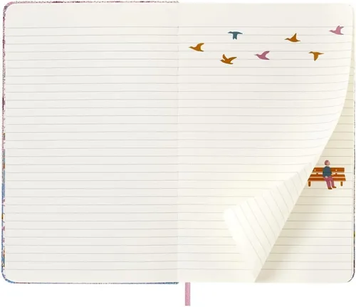 Miniatura 23 de Moleskine Edición Limitada Sakura - Cuaderno, tapa dura, grande (5 x 8.25 pulgadas), a rayas/con líneas, Caja de Coleccionista Premium Swan