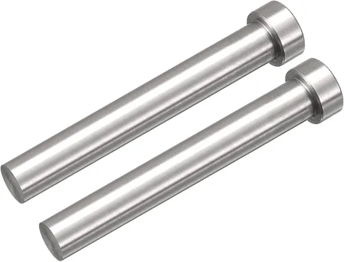Miniatura 13 de uxcell Pasadores eyectores rectos, 0.256 in (1/4") Dia. Punzón de punta redonda de acero 65Mn 100mm (4") de largo para mantenimiento mecánico 2
