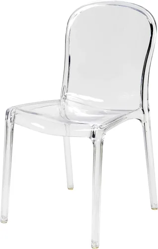 Genoa Silla apilable transparente de policarbonato, RPC-Genoa-CL
