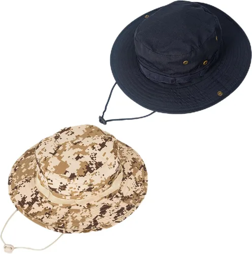 Miniatura 31 de Sombreros de sol para hombres y mujeres, sombrero de cubo UPF 50+, sombrero Boonie plegable, protección UV, senderismo, playa, pesca, safari