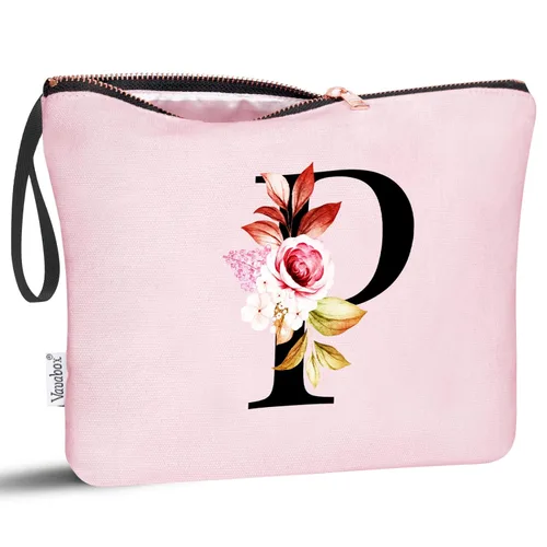 Miniatura 39 de Vavabox A-Z Bolsa de Maquillaje Personalizada, Regalos de Cumpleaños para Mujeres y Mamá, Regalos para la Mejor Amiga, Bolsa de Cosméticos