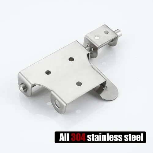 Miniatura 4 de JQK Pestillo de puerta corredera de 6 pulgadas, perno de barril de acero inoxidable 304 grueso con orificio para candado, pestillos interiores