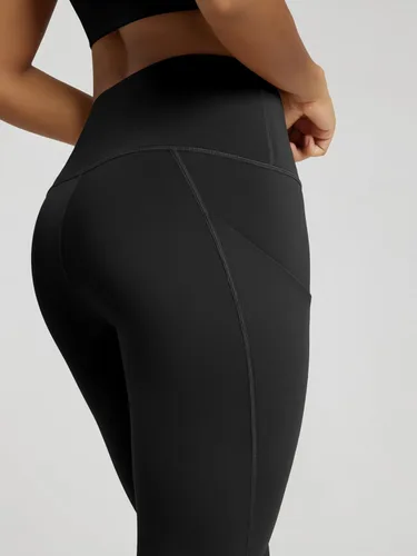 Miniatura 3 de ODODOS - Leggings tipo capri de mujer, no se traslucen y modelan el abdomen, con cintura alta y bolsillos para hacer yoga, atletismo, ejercicio