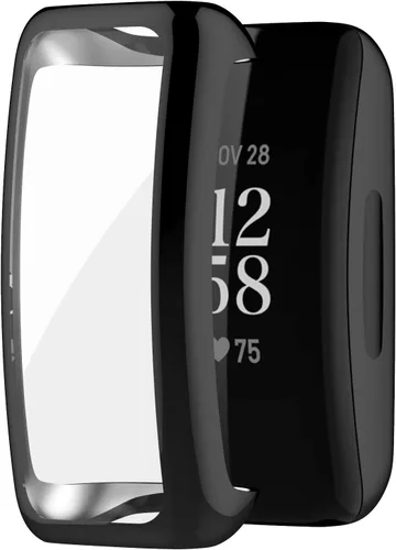 Miniatura 9 de AISPORTS Paquete de 2 fundas de reloj compatibles con Fitbit Inspire 3/2, ultrafinas y suaves de silicona TPU antigolpes, resistente a los arañazos
