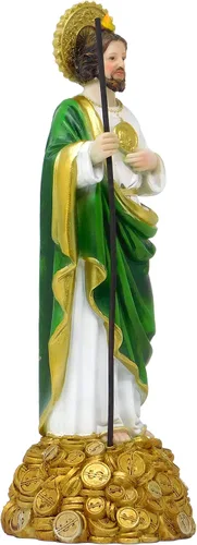Estatua de Saint Jude Thaddeus, resina finamente detallada, figura de 12 pulgadas de alto #VM-27123
