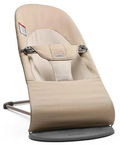 BabyBjörn Bouncer Balance Soft, caqui/beige, tejido | Asiento gorila ajustable 2 en 1 para bebé y silla para niños pequeños, recién nacido a niño