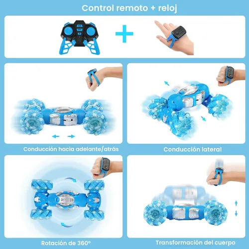 Miniatura 3 de BEMITON Ideas de regalo de cumpleaños para niños de 6 a 12 años - Juguete de coche de acrobacias RC con detección de gestos para niños, coches