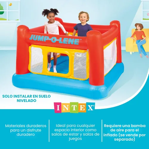 Miniatura 5 de Castillo inflable "Jump-o-lene" de Intex, 68 x 68 x 44 pulgadas, para las edades de 3 a 6