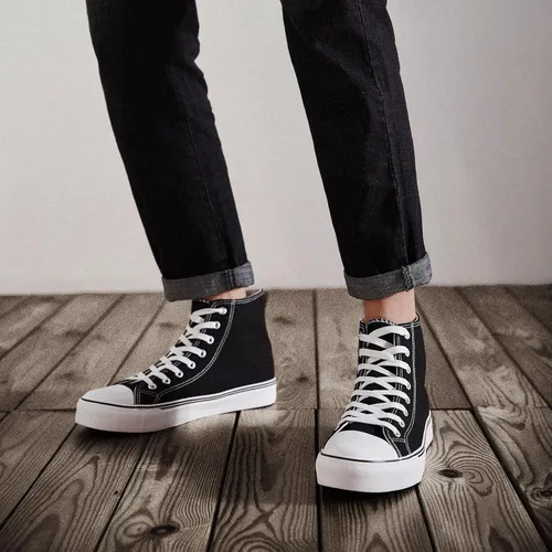 Miniatura 8 de ZGR Tenis de lona para hombre, con cordones, clásicos, casuales, para caminar