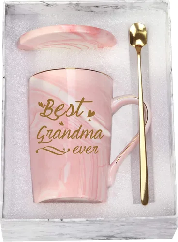 Mejor Taza de Café para Abuela de Todos los Tiempos, Taza de Café, Regalos de Cumpleaños / Día de la Madre para Abuela de Nietos, Nieta, Nietos,