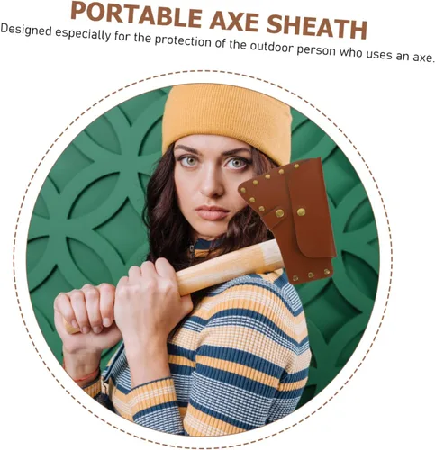 Miniatura 6 de Yardwe Funda para cabeza Funda portátil para camping Cubierta profesional para hacha de fácil acceso