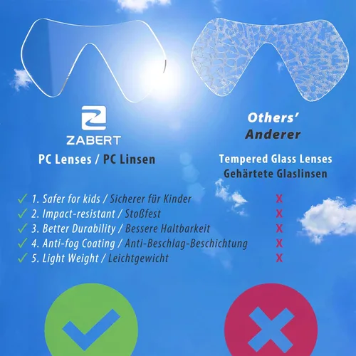 Miniatura 5 de Kids Swim Mask Goggles, Swimming Dive Snorkel Mask with Nose Cover Fabric Strap for Kids Boy Girls