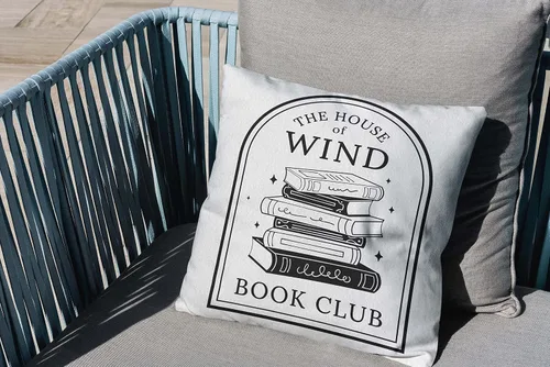 Miniatura 3 de OFlich The House of Wind Book Club Bookish - Funda de almohada de 18 x 18 pulgadas, funda de cojín decorativa de Velaris para el hogar, sala