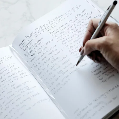 Miniatura 7 de Libro de Recetas para Escribir Tus Propias Recetas - Gran Diario de Cocina en Blanco Personalizado para la Familia, Contiene 200 Plantillas