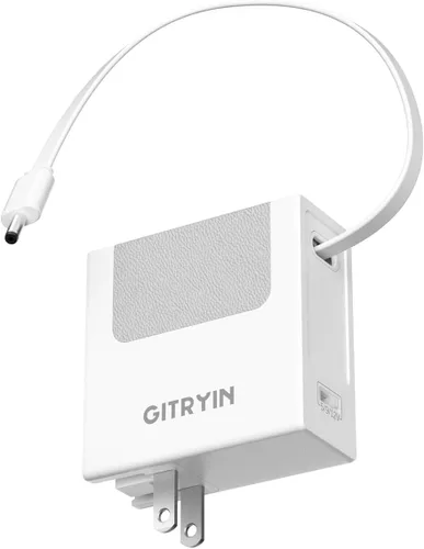 Miniatura 9 de Gitryin Cargador de pared USB C de 40 W con cable retráctil integrado, bloque de carga rápida plegable 2 en 1, artículos esenciales de viaje