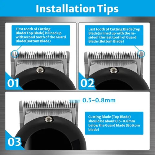 Miniatura 5 de Cuchilla compatible con cuchillas Wahl Clipper, 1 paquete