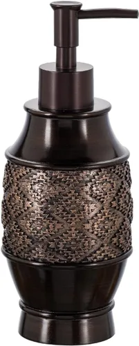 Miniatura 3 de Creative Scents Dublin Brown - Juego completo de accesorios de baño de 4 piezas, juego de accesorios de baño de lujo, dispensador de jabón