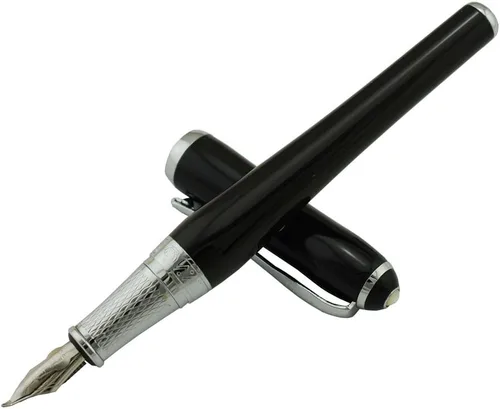 Duke Asian Calligraphy Fude Nib Pluma estilográfica fina a ancha Naturaleza Madre Perla en tapa con estuche para bolígrafo boceto Dibujo Arte Firma
