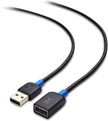 Miniatura 4 de Cable Matters Paquete de 3 cables de extensión cortos USB a USB (cable extensor USB macho a hembra) – 3 pies y Ultra Mini 4 puertos USB Hub