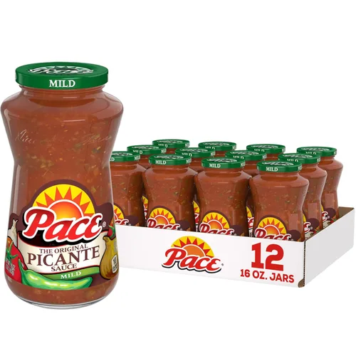 Miniatura 25 de Salsa picante caliente Pace, frasco de 16 oz
