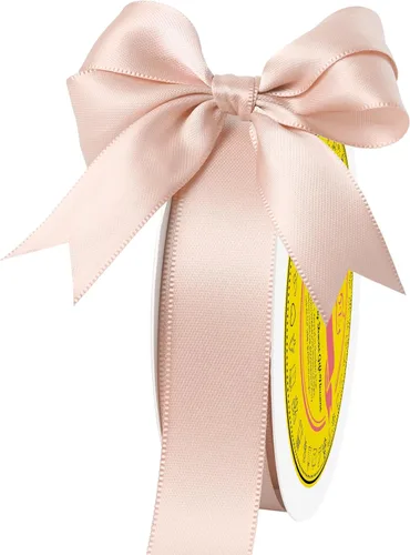 Miniatura 104 de Cinta de satén blanca antigua de doble cara de 1-1/2 pulgadas x 50 yardas, cinta de poliéster para envolver regalos, día de San Valentín, bodas