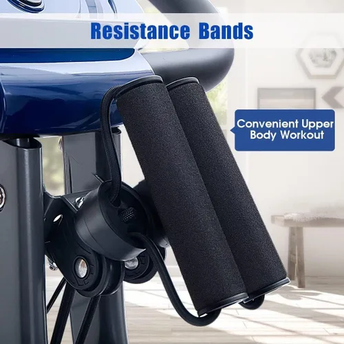 Miniatura 4 de Merax Bicicleta estática plegable, 3 en 1, bicicleta estática magnética para el hogar con resistencia de 16 niveles, bicicleta de ciclismo vertical