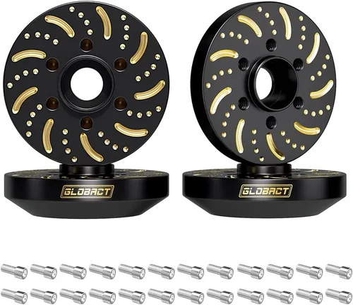 Miniatura 9 de GLOBACT Juego de pesos extendidos de latón negro de 5.43 oz, juego de contrapeso de 0.236 in, cubo hexagonal extendido para Trx4 Trx6 Axial SCX10 II
