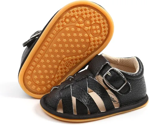 RVROVIC Sandalias para bebés niños y niñas, zapatos de verano de primera calidad para exteriores, ligeras, suaves, antideslizantes, suela para niños