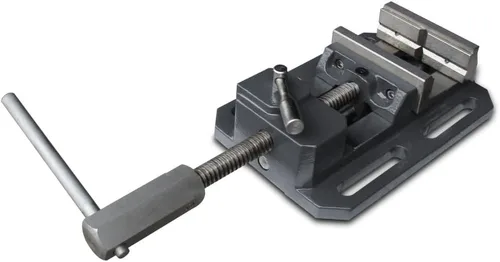 Miniatura 14 de KAKA INDUSTRIAL Prensa de taladro, tornillo de prensa de taladro resistente de 4 pulgadas, tornillo de fresado de hierro fundido de bajo perfil