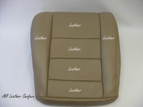 Miniatura 2 de 2002 a 07 para Ford F-250 Lariat Driver & Passenger Bottom Fundas de asiento de cuero TAN