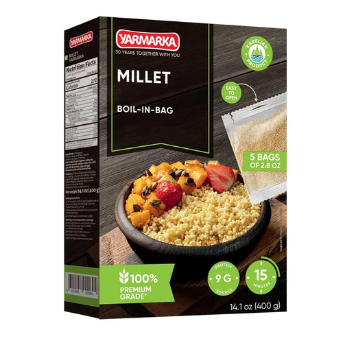Miniatura 18 de Yarmarka Granos de trigo sarraceno hervido en bolsa, 5 x 2.82 oz (paquete de 2) Kasha de grano entero descascarado, sin gluten, natural y puro