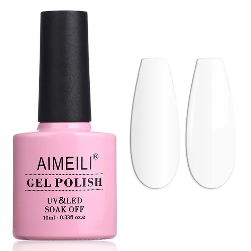 Miniatura 29 de AIMEILI Esmalte de uñas de gel sin crueldad, vegano, gel para uñas removible UV LED sin hema, arte de uñas nude, color rosa nude (022), 0.3 fl oz