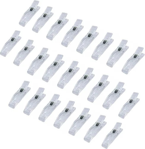 24 clips transparentes para persianas de papel, clips de ventana de plástico para persianas temporales, decoración de la cocina o el hogar, la