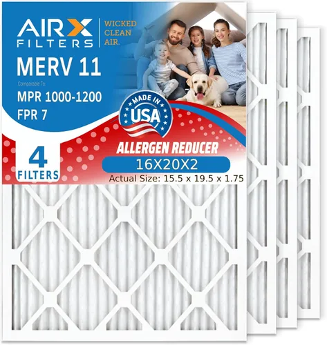 Miniatura 5 de AIRX FILTERS WICKED CLEAN AIR. Filtro de aire MERV 11 de 14 x 17,5 x 2 compatible con el filtro Honeywell DR90 y DR120 de estilo actualizado