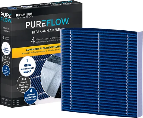 Filtro de Aire de Cabina HEPA PureFlow PC6080HX | Compatible con Honda CR-V 2017-2025, Civic 2016-2025, Odyssey 2018-2025, Acura RDX 2019-2025,