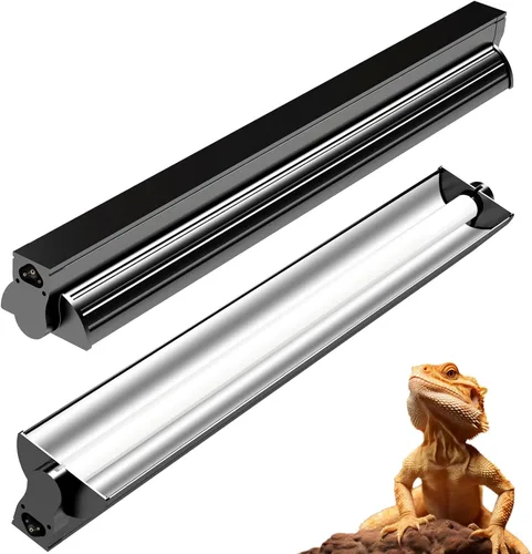 Miniatura 12 de Kit combinado de lámpara de reptil UVB T5 de 24 W - Tubo fluorescente UVB 10.0 para dragones barbudos, lagartos y tortugas - Luz de reptil UVA UVB