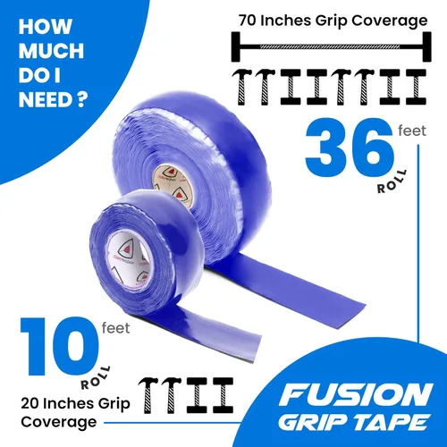 Miniatura 4 de Core Prodigy Fusion Grip Tape - Cinta de agarre de goma de silicona para barras de dominadas, barras, mancuernas, equipos deportivos y de gimnasio