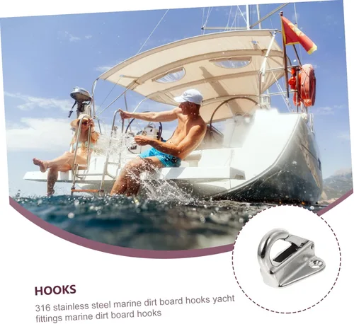 Miniatura 4 de NOLITOY Ganchos para barcos, 4 unidades, para tablero de tierra, protección de yates, firme, barco, práctico, útil, barco, tableta, metal, avanzado