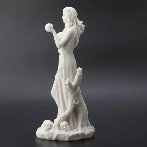 Miniatura 4 de Veronese Design 10 1/4 Perséfone Diosa griega de la vegetación y el inframundo estatua de resina de mármol acabado blanco