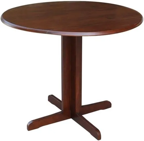 Miniatura 11 de International Concepts - Mesa de comedor de doble hoja caída, 36 pulgadas, color negro