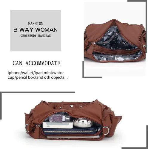 Miniatura 5 de Angel Barcelo Bolsos de cuero sintético para mujer, bolso de hombro, a la moda, bolsas para niñas