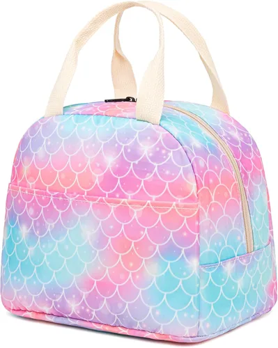 Miniatura 10 de Bolsa de almuerzo para gatos para mujeres y niñas, bolsas de almuerzo aisladas, lonchera reutilizable para niños y adultos, escuela, trabajo, picnic